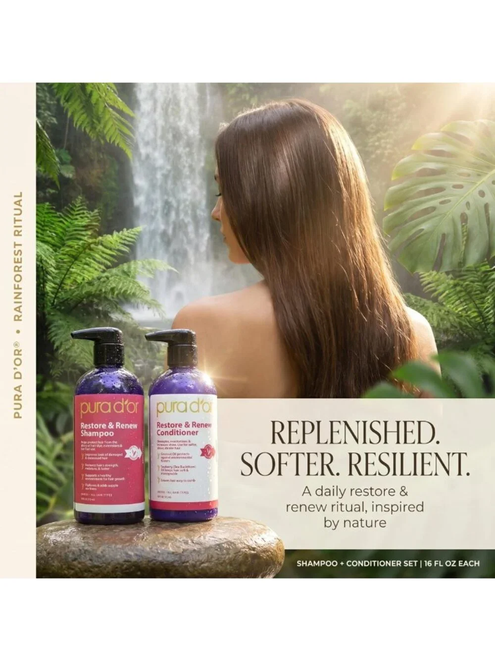 Revitalize Hair with Nourishing Shampoo & Conditioner Set - Organic Aloe